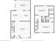 Detailed floor plan showcasing the layout of the home's two floors with dimensions at 9494 Lake Lotta Cir, Gotha, FL 34734