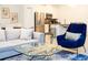 Living area showcasing modern furnishings, stainless steel appliances, and an open layout at 1070 Splash Shot Pl, Davenport, FL 33896