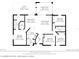Detailed floor plan showcasing layout of bedrooms, bathrooms, kitchen, and living areas at 176 Hidden View Dr, Groveland, FL 34736