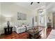 Inviting living room with hardwood floors and lots of natural light at 3618 Rothbury Dr, Belle Isle, FL 32812