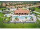 Community center with a large pool and beautiful landscaping at 436 Caraway Dr, Kissimmee, FL 34759