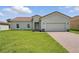 Charming single-story home featuring a well-manicured lawn and a classic tile roof at 436 Caraway Dr, Kissimmee, FL 34759