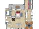 Detailed floor plan with multiple bedrooms, living spaces, and kitchen area at 5012 Shoreway Loop # 10107, Orlando, FL 32819