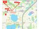 Map highlighting the property's proximity to schools and local amenities, promoting convenient living at 6836 Bittersweet Ln, Orlando, FL 32819