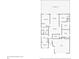 Detailed floor plan of the home showcasing the layout of the bedrooms, kitchen, and living spaces at 8152 Fan Palm Way, Kissimmee, FL 34747