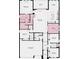 Detailed floor plan showcasing the layout of the home, including bedrooms, bathrooms, and living spaces at 854 Junonia Blvd, New Smyrna Beach, FL 32168
