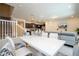 Stylish dining area blending seamlessly with the kitchen and living room for open concept living at 1292 Blue Island Dr, Clermont, FL 34714