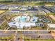 Aerial view of the resort-style pool, clubhouse, and recreational amenities at Windsor Cay at 1292 Blue Island Dr, Clermont, FL 34714