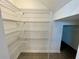 Walk-in pantry with wire shelving provides ample storage space for groceries and kitchen essentials at 15579 Water Spring Blvd, Winter Garden, FL 34787
