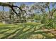 Expansive backyard offers mature trees providing ample shade and lush greenery for outdoor enjoyment at 1607 Lindale Ave, Eustis, FL 32726