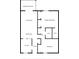 Detailed floor plan featuring a living room, primary bedroom, kitchen, and bathrooms at 210 Magnolia Rd # 214, Maitland, FL 32751