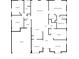 Detailed floor plan showcasing the layout of the home, including bedrooms, kitchen, and living areas at 2265 Turnberry Dr, Oviedo, FL 32765