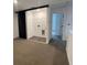 This laundry room has a sliding door, wire shelving and modern flooring for easy cleanup at 3213 Energy Dr, Kissimmee, FL 34747