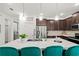 Well-equipped kitchen with a large island, breakfast bar seating, stainless steel appliances, and modern finishes at 363 Miro Dr, Davenport, FL 33837