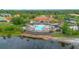 Aerial view of a community clubhouse with a sparkling swimming pool and surrounding lounge area at 381 Cabello Dr, Davenport, FL 33837