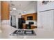Functional kitchen with wooden cabinets, modern appliances, and breakfast bar at 9108 N Bay Boulevard, Orlando, FL 32819