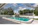 Screened pool with waterfall feature for outdoor entertainment at 9108 N Bay Boulevard, Orlando, FL 32819
