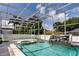 Inviting screened pool and spa, ideal for relaxation at 9108 N Bay Boulevard, Orlando, FL 32819