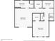 Floor plan highlighting bedroom layouts and closet spaces for upper level at 12414 Baleria Cv # 104, Orlando, FL 32837