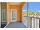 A serene screened patio providing a tranquil outdoor setting with privacy and scenic views at 12414 Baleria Cv # 104, Orlando, FL 32837