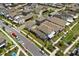 Overhead view of a charming home with neatly landscaped yard in a residential neighborhood at 13208 Leggett Aly, Orlando, FL 32827