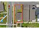 Bird's eye view of a home with a well-kept lawn and landscaping, surrounded by neighborhood streets at 13208 Leggett Aly, Orlando, FL 32827