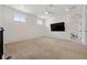 Upstairs bonus room with carpet, recessed lighting, and a ceiling fan at 13208 Leggett Aly, Orlando, FL 32827