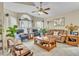 Comfortable living room featuring cozy seating, and large windows for lots of natural light at 14654 Lady Victoria Blvd, Orlando, FL 32826