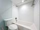 Bright bathroom featuring a tub with white subway tile surround at 204 Quayside Cir # 601, Maitland, FL 32751