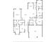 Detailed floor plan of the main level showcasing the layout of the rooms and spaces at 2118 Whiting Trl, Orlando, FL 32820