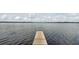 A wooden dock stretches out onto the tranquil waters of the lake, promising serene waterfront enjoyment at 2118 Whiting Trl, Orlando, FL 32820