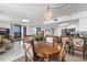 Well-lit dining area open to the living room and kitchen, offering a spacious living concept at 3023 S Atlantic Ave # 2050, Daytona Beach, FL 32118