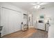Well-lit bedroom with large closet and built-in drawers offer ample storage at 3404 Village Green Ct, St Cloud, FL 34772
