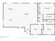Layout of a single-story home featuring a spacious living area, kitchen, bedrooms, and bathrooms at 4390 Carolwood St, Orlando, FL 32812