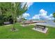 Scenic waterfront park featuring picnic tables, benches, and a peaceful view of the water at 4390 Carolwood St, Orlando, FL 32812