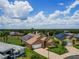 A bird's-eye view of a charming single-story home with a brick driveway at 456 Old Bridge Cir, Davenport, FL 33897