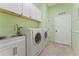 Well-equipped laundry room with modern appliances and ample cabinet space at 6720 Winter Garden Vineland Rd, Windermere, FL 34786