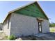 Exterior block construction showing zip system and roof during the building process at 9659 Midway Rd, Haines City, FL 33844