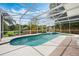 Stunning swimming pool and spa surrounded by a screen enclosure, perfect for year-round enjoyment at 985 N Lake Claire Cir, Oviedo, FL 32765