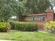 Welcoming brick sign marking the entrance to the Morgan Point community at 2421 Queenswood Cir, Kissimmee, FL 34743