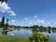 A beautiful view of the nearby lake at 2421 Queenswood Cir, Kissimmee, FL 34743