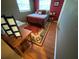 Cozy bedroom with a large bed, colorful rug, and stylish decor at 2648 Amsden Rd, Winter Park, FL 32792