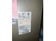 Close-up of the HVAC system, highlighting the unit's specifications and model number at 2648 Amsden Rd, Winter Park, FL 32792