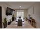 Dining room with glass table, modern chairs and view to the outside at 3176 Feltrim Pl # 302, Kissimmee, FL 34747
