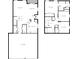 Detailed floor plan showcasing the layout and dimensions for the property's first and second floors at 3537 Seneca Club Loop # B, Orlando, FL 32808