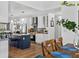 Open floor plan featuring the kitchen and dining area at 8248 Marbella View Ct, Orlando, FL 32817