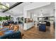 Open floor plan with view of living room, kitchen and dining area at 8248 Marbella View Ct, Orlando, FL 32817