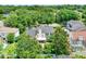 Beautiful back aerial of home featuring lush landscaping and well maintained architecture at 991 Hawthorne Cove Ct, Ocoee, FL 34761