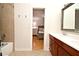 Bathroom with tub/shower combo, connecting to the bedroom, creating a convenient and private space at 1653 Cheyenne Trl, Maitland, FL 32751