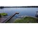 The lakefront property features a long dock with boat access, and natural surroundings at 1653 Cheyenne Trl, Maitland, FL 32751